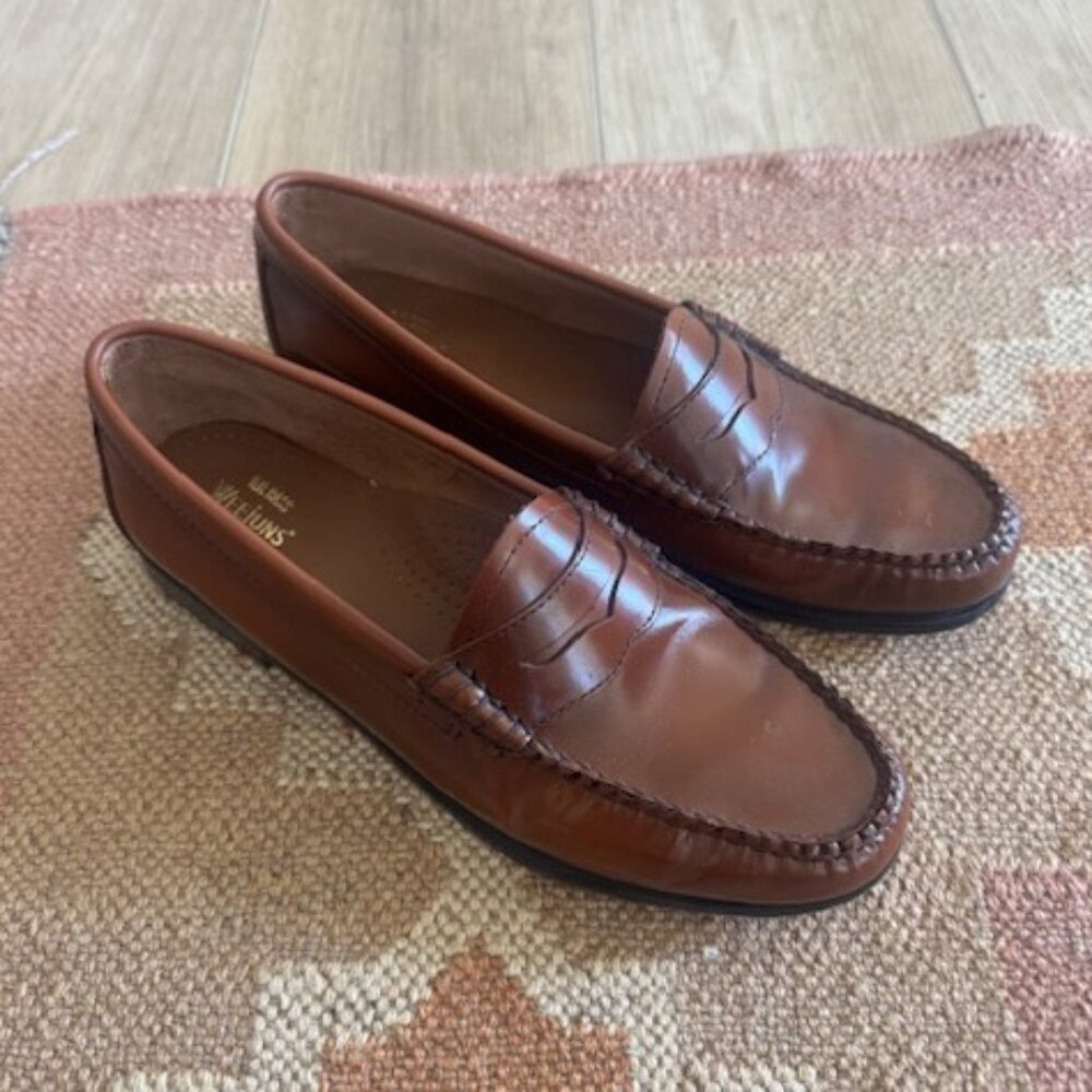$175 G.H.BASS WHITNEY LOAFER Cognac Size US 9.5